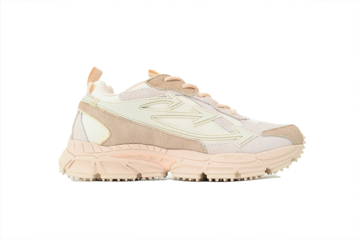 Off-White Be Right Back Caramel Nude Suede Sneakers