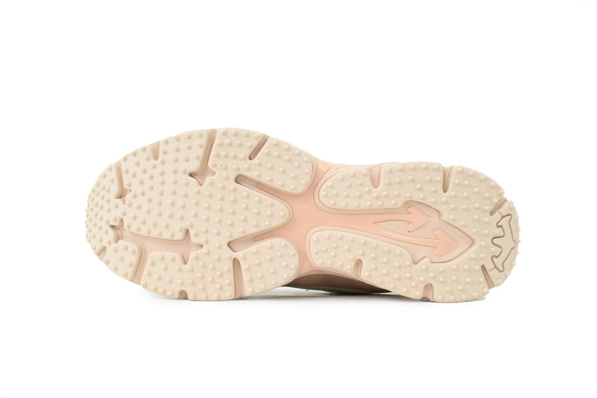 Off-White Be Right Back Caramel Nude Suede Sneakers