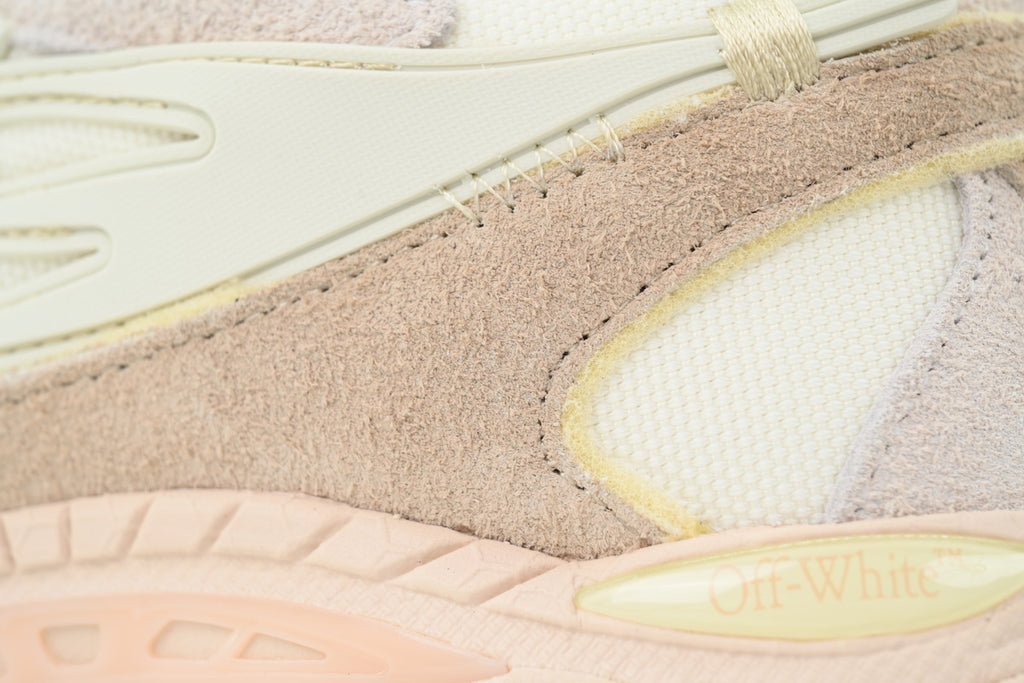 Off-White Be Right Back Caramel Nude Suede Sneakers