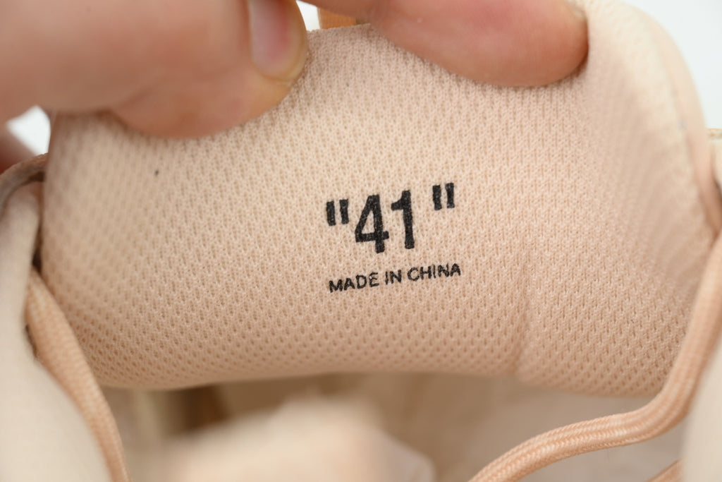 Off-White Be Right Back Caramel Nude Suede Sneakers
