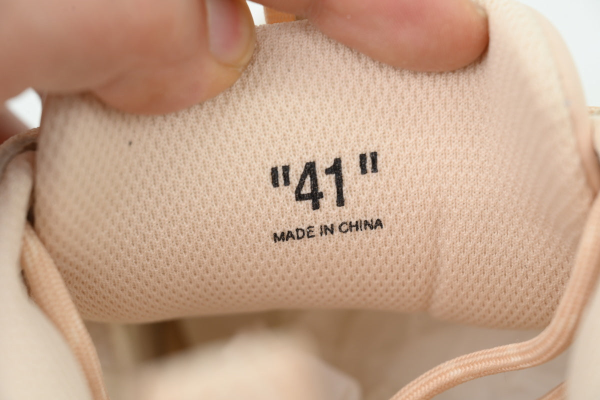 Off-White Be Right Back Caramel Nude Suede Sneakers