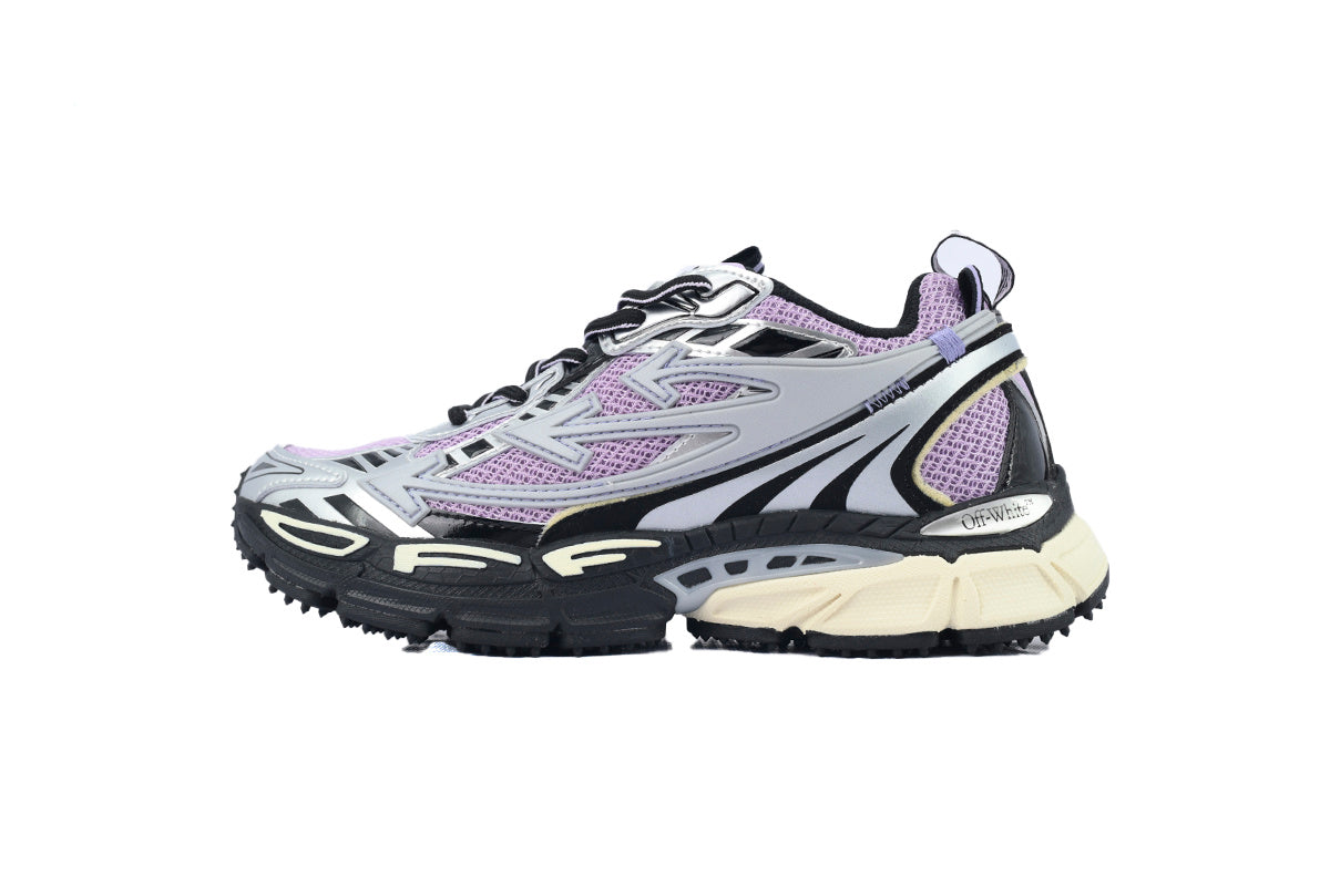 Off-White Be Right Back Light Purple Silver Grey Sneakers