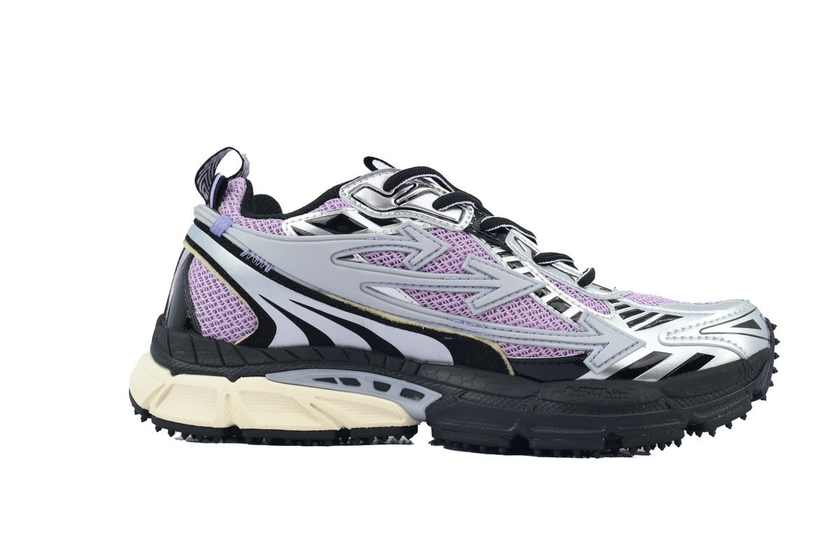 Off-White Be Right Back Light Purple Silver Grey Sneakers