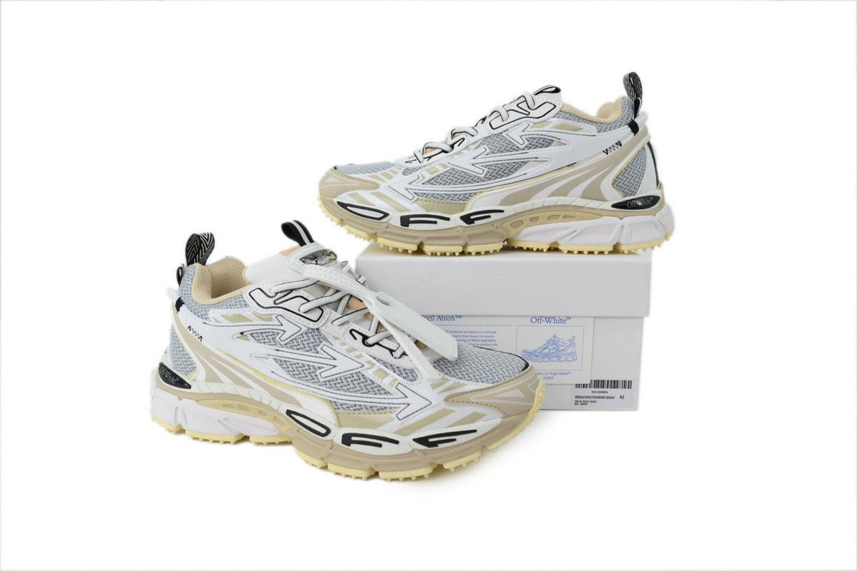 Off-White Be Right Back Light Grey Caramel Sneakers
