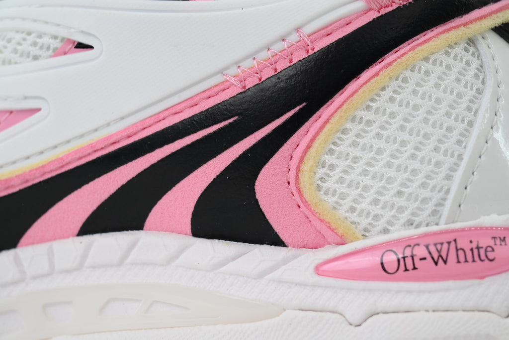 Off-White White Pink Runner Sneakers