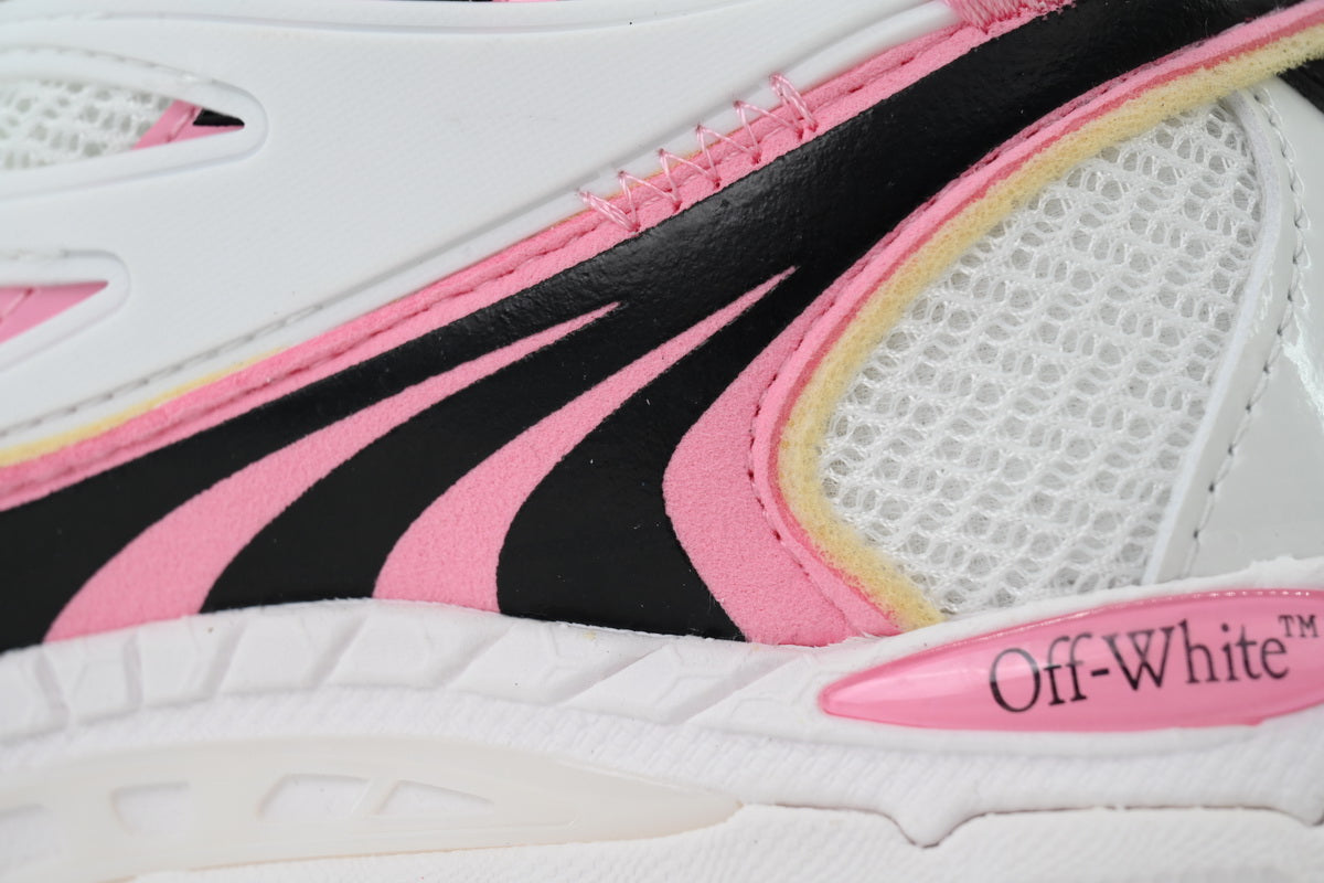 Off-White White Pink Runner Sneakers