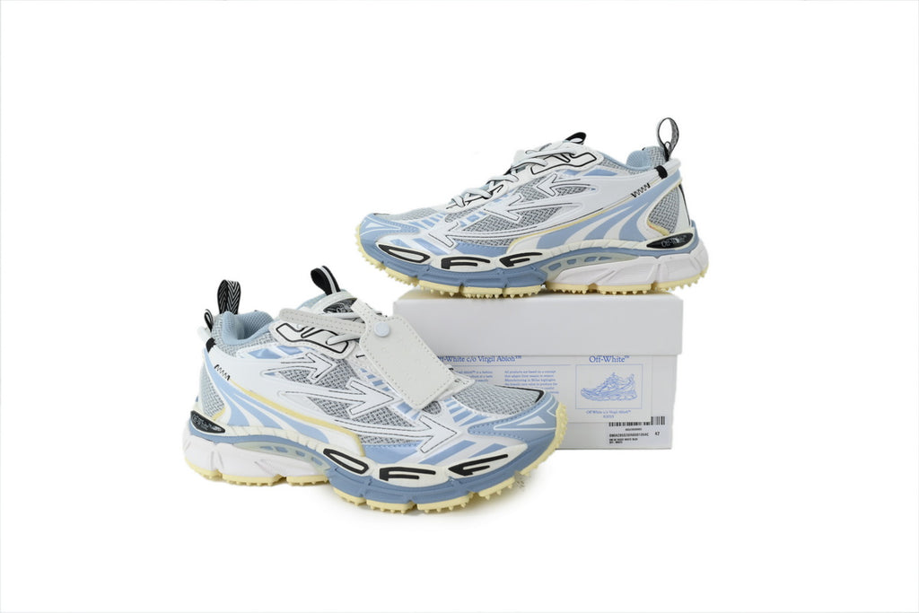 Off-White Be Right Back Light Grey Teal Sneakers