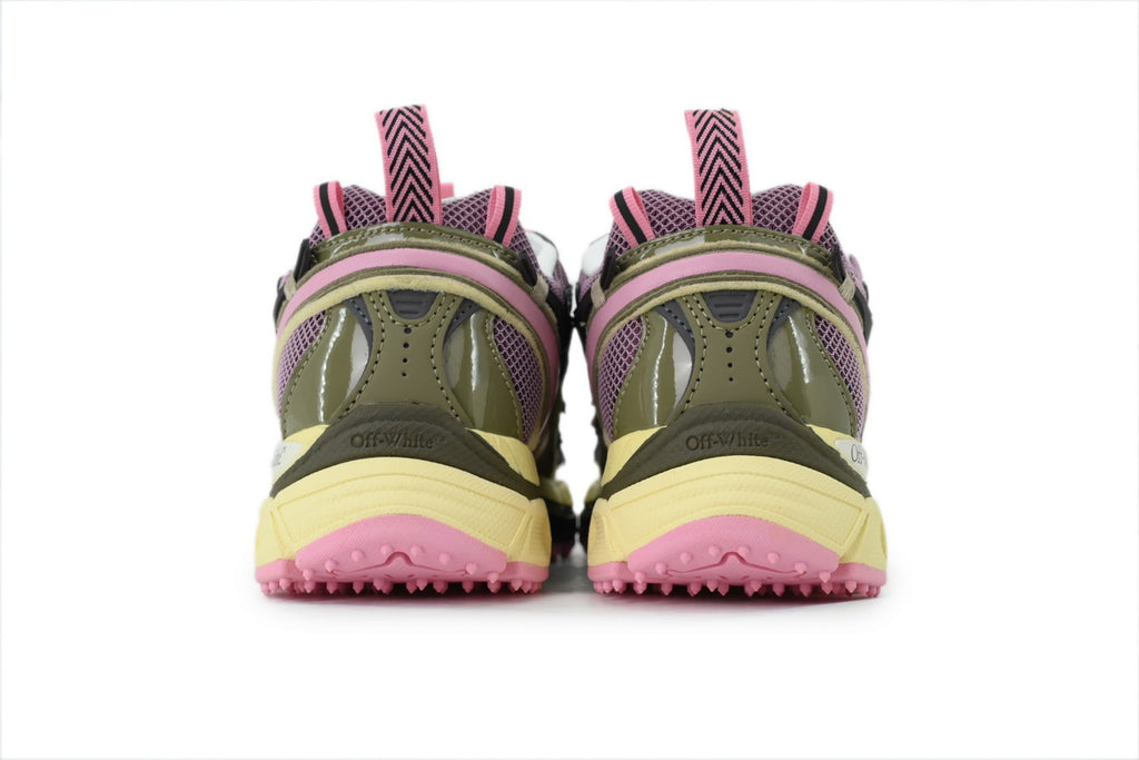 Off-White Be Right Back Khaki Soft Pink Mesh Sneakers