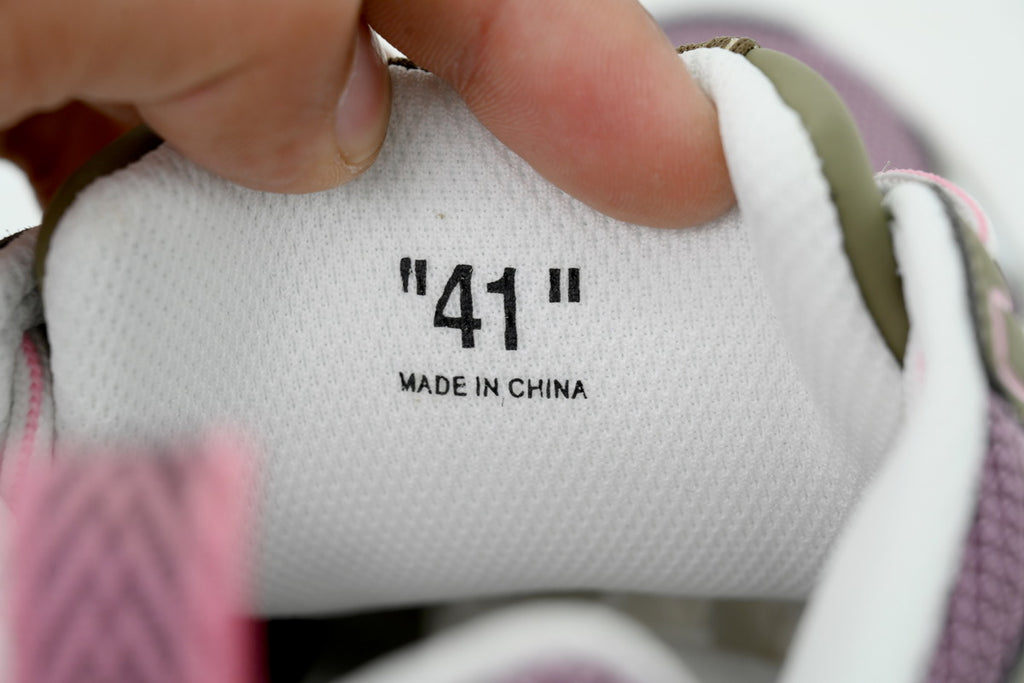Off-White Be Right Back Khaki Soft Pink Mesh Sneakers