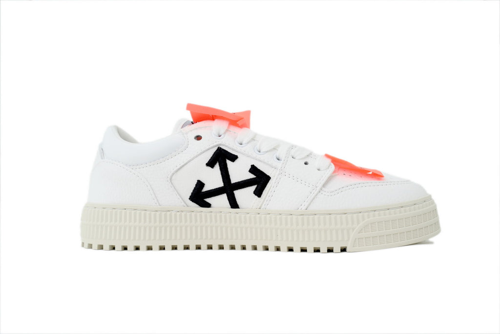 Off-White 3.0 Off-Court Low Sneakers – White/Orange Leather