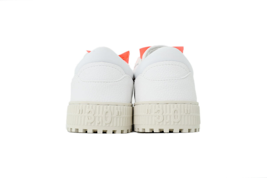 Off-White 3.0 Off-Court Low Sneakers – White/Orange Leather