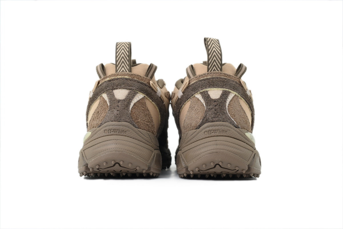 Off-White Be Right Back Earth-Tone Suede Sneakers