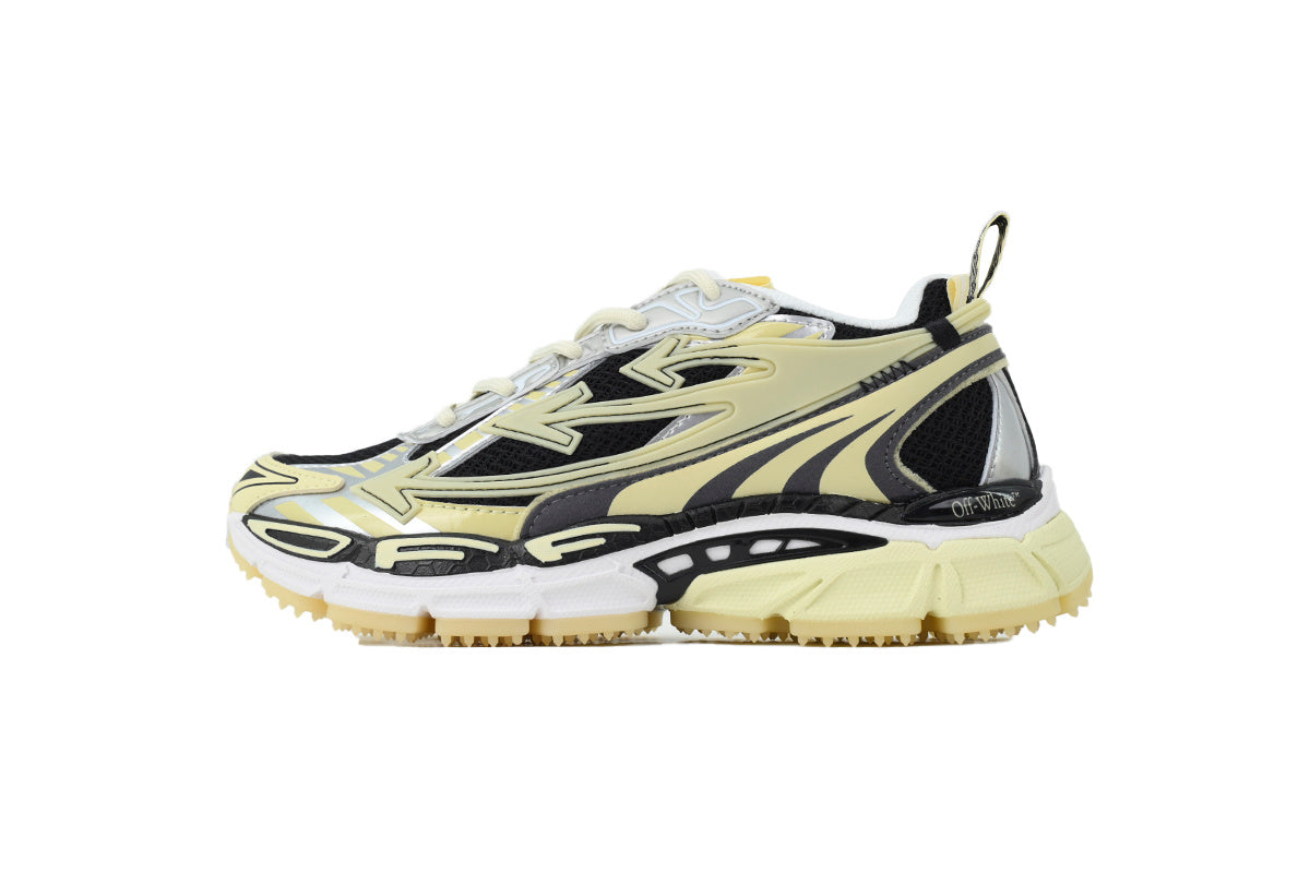 Off-White Be Right Back Black Beige Glow Sneakers