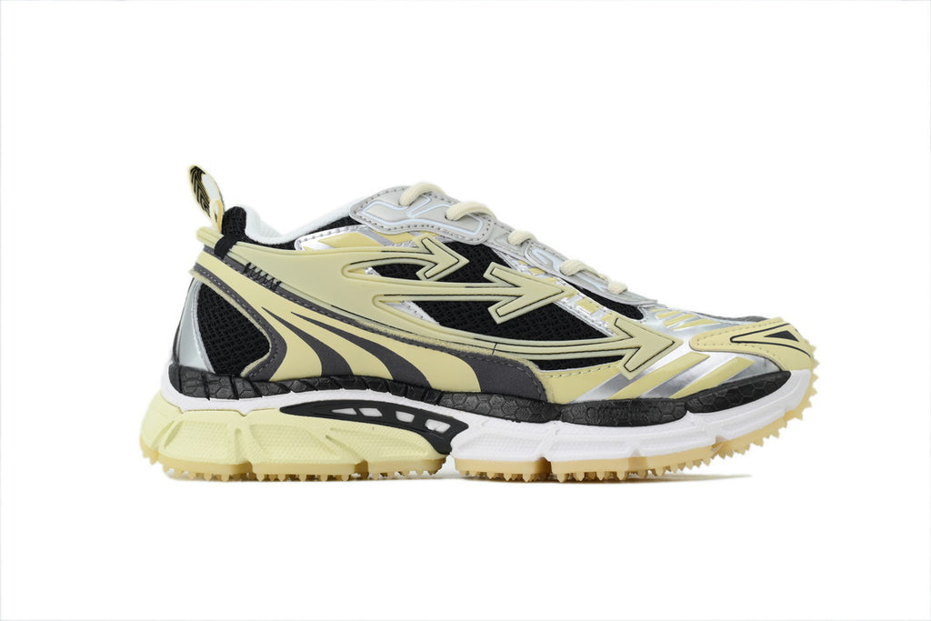 Off-White Be Right Back Black Beige Glow Sneakers