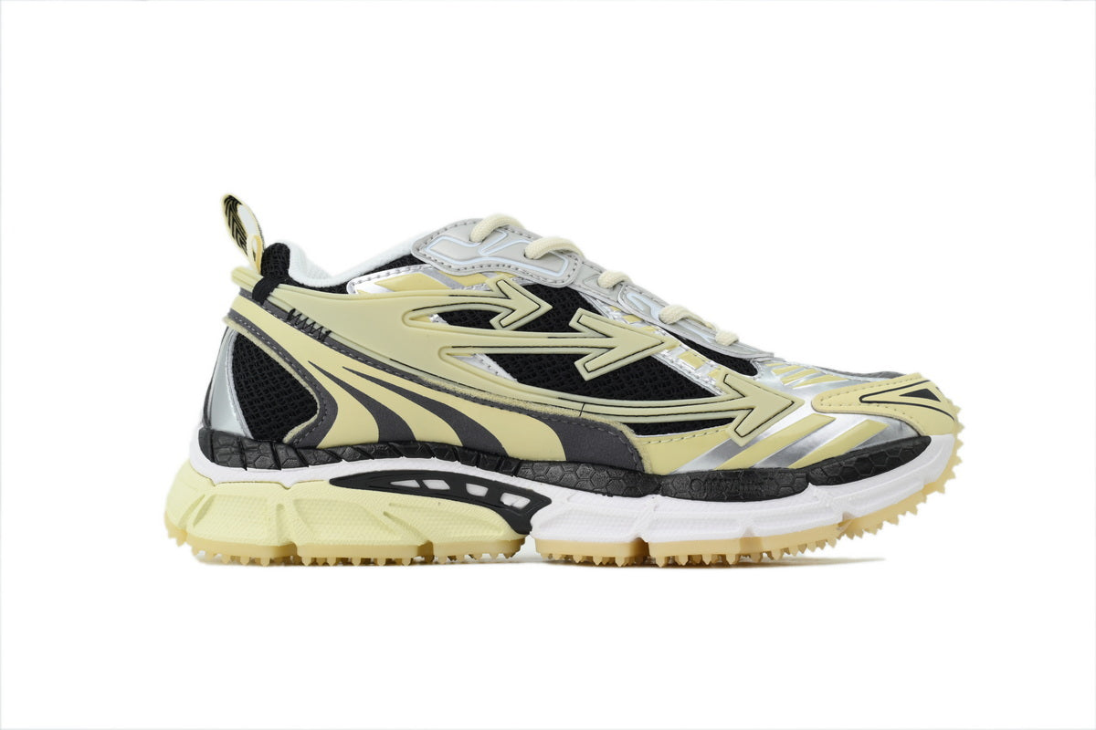 Off-White Be Right Back Black Beige Glow Sneakers