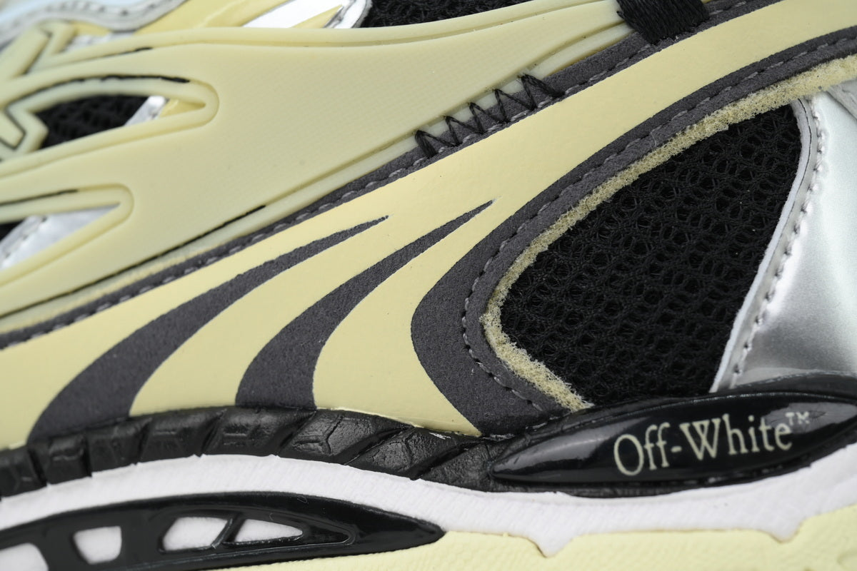 Off-White Be Right Back Black Beige Glow Sneakers
