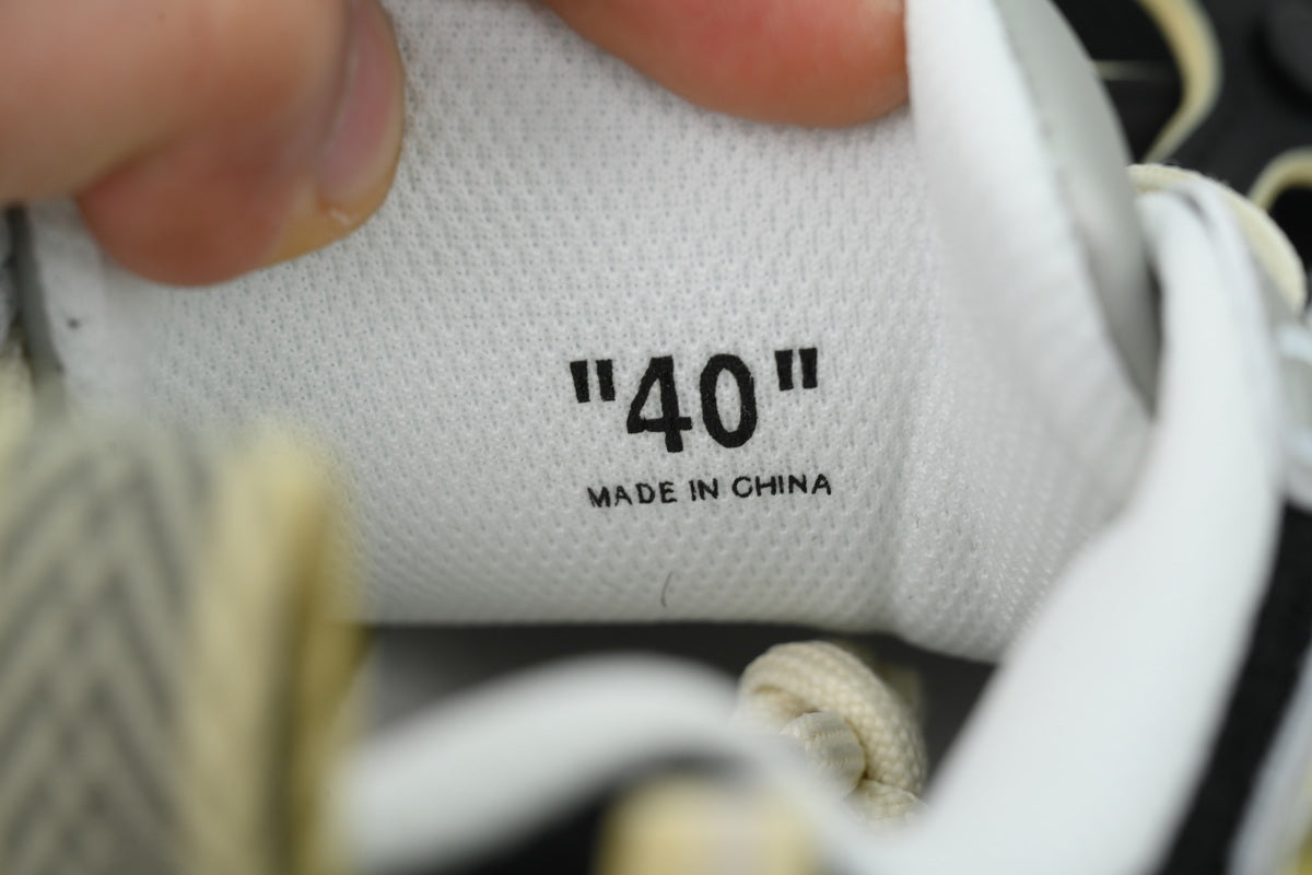 Off-White Be Right Back Black Beige Glow Sneakers