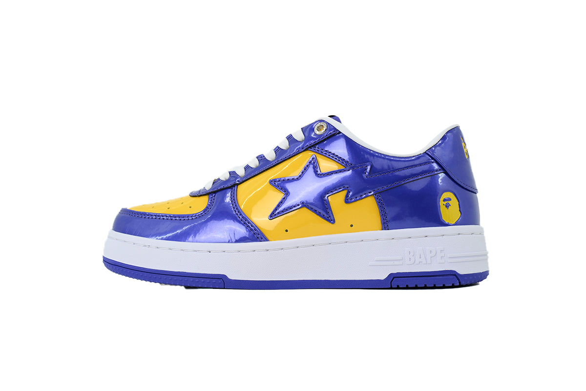 A BATHING APE BAPE Purple & Yellow Men's Sneakers