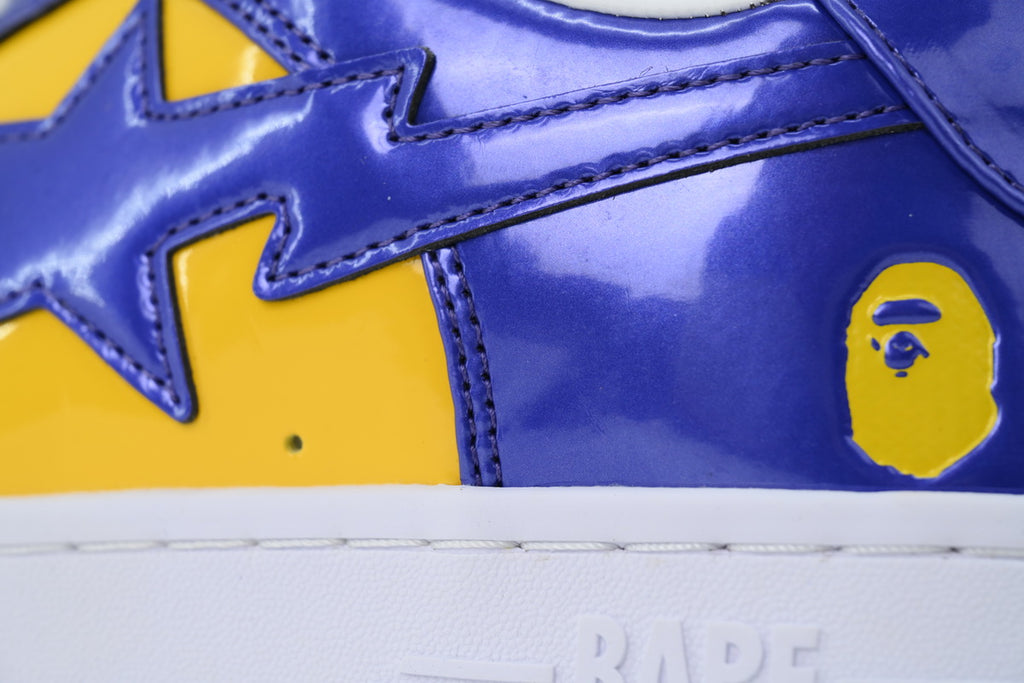 A BATHING APE BAPE Purple & Yellow Men's Sneakers
