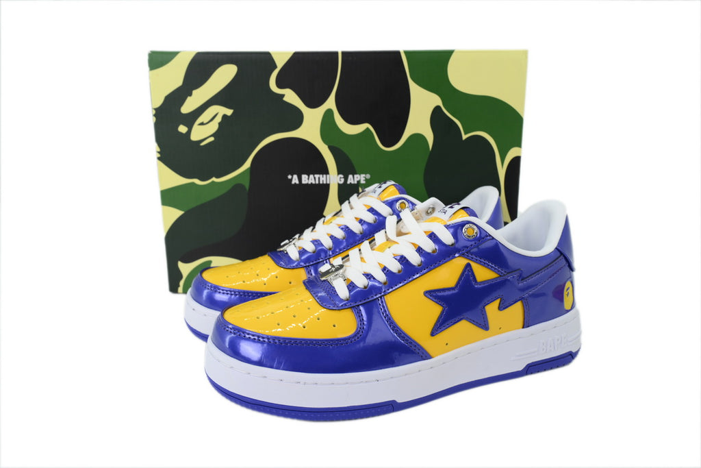 A BATHING APE BAPE Purple & Yellow Men's Sneakers