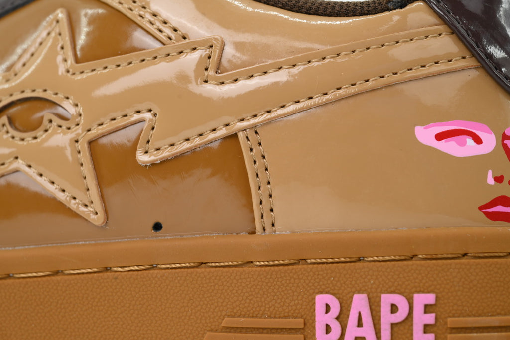 A BATHING APE BAPE Brown Men's Sneakers
