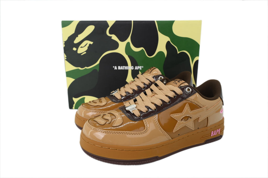 A BATHING APE BAPE Brown Men's Sneakers