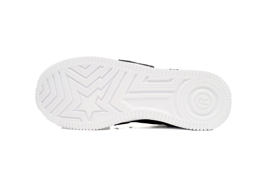 A BATHING APE BAPE STA Low Black White Star