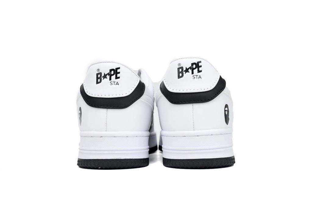 A BATHING APE BAPE STA Low Black & White Men's Sneakers