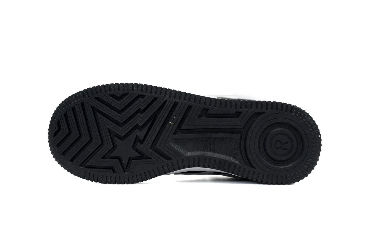 A BATHING APE BAPE STA Low Black & White Men's Sneakers