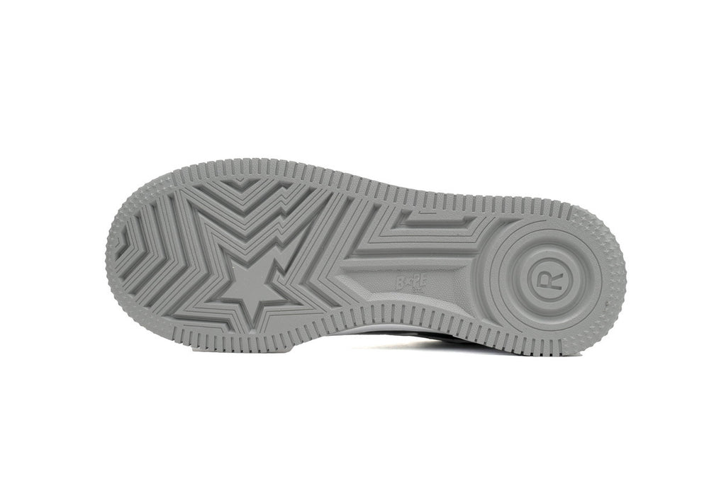 A BATHING APE BAPE STA Low Grey White