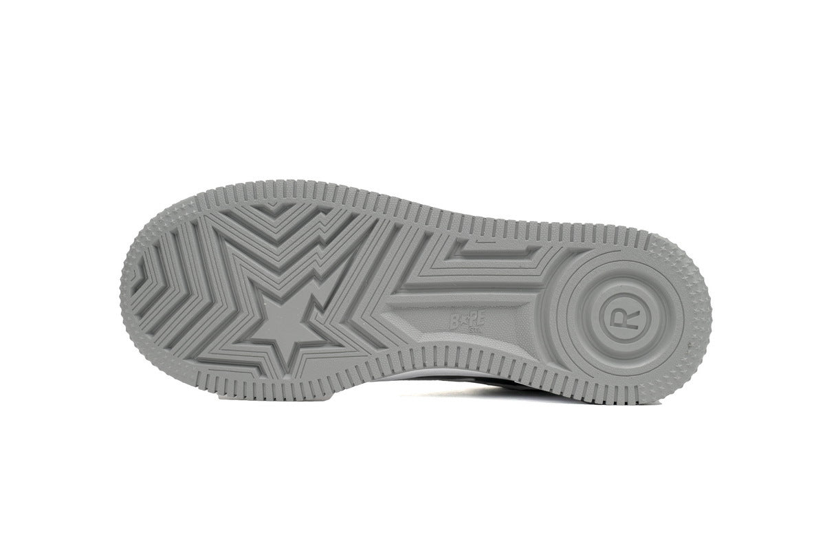 A BATHING APE BAPE STA Low Grey White