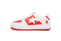 A BATHING APE BAPE STA Low Red and White Marvel Series
