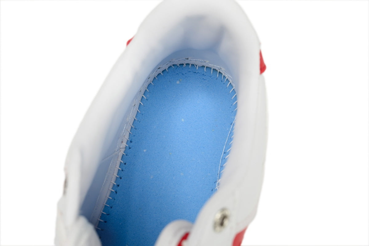 A BATHING APE BAPE STA Low Red and White Sneakers
