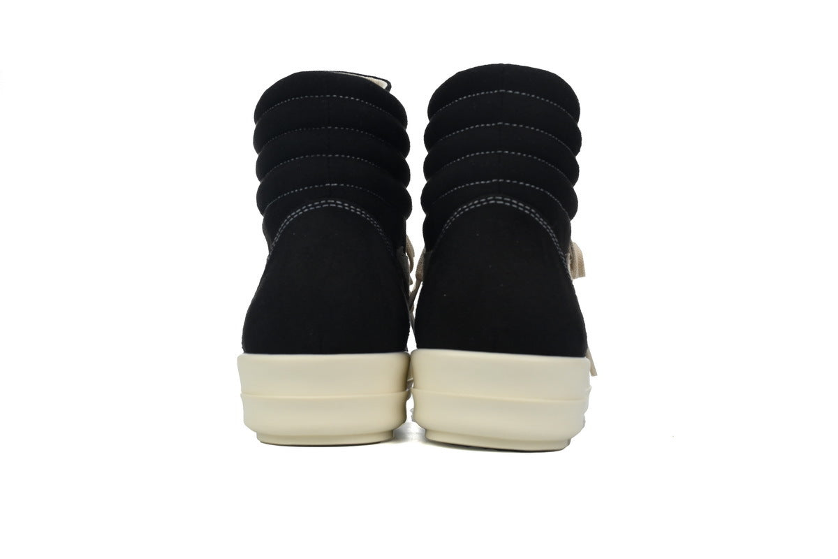 Rick Owens DRKSHDW Vintage High Black Milk Sneakers