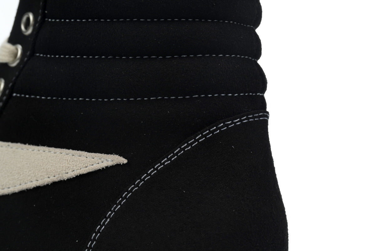 Rick Owens DRKSHDW Vintage High Black Milk Sneakers