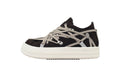 Rick Owens Megalace Low Black Suede Sneakers