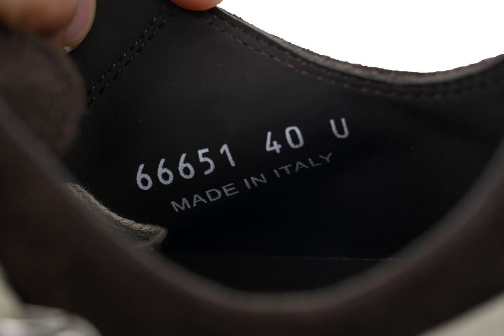 Rick Owens Megalace Low Black Suede Sneakers