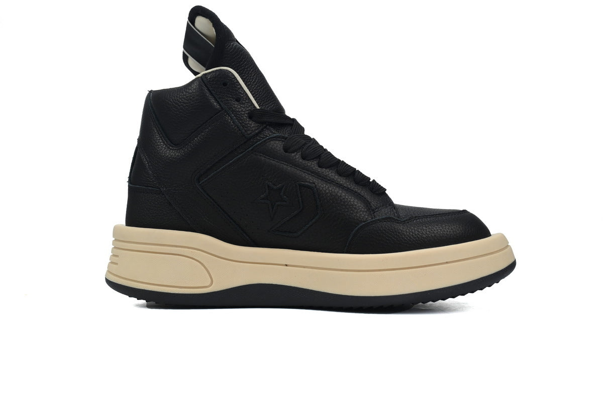Rick Owens DRKSHDW x Converse TURBODRK Weapon Black High-Top Sneakers