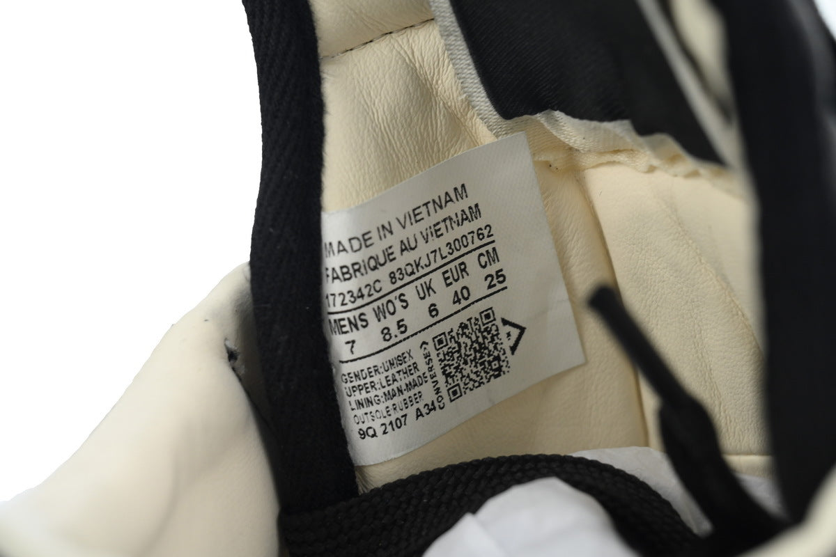 Rick Owens DRKSHDW x Converse TURBODRK Weapon Black High-Top Sneakers