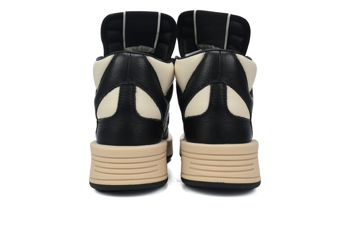 Rick Owens DRKSHDW x Converse TURBOWPN Black White Leather Sneakers