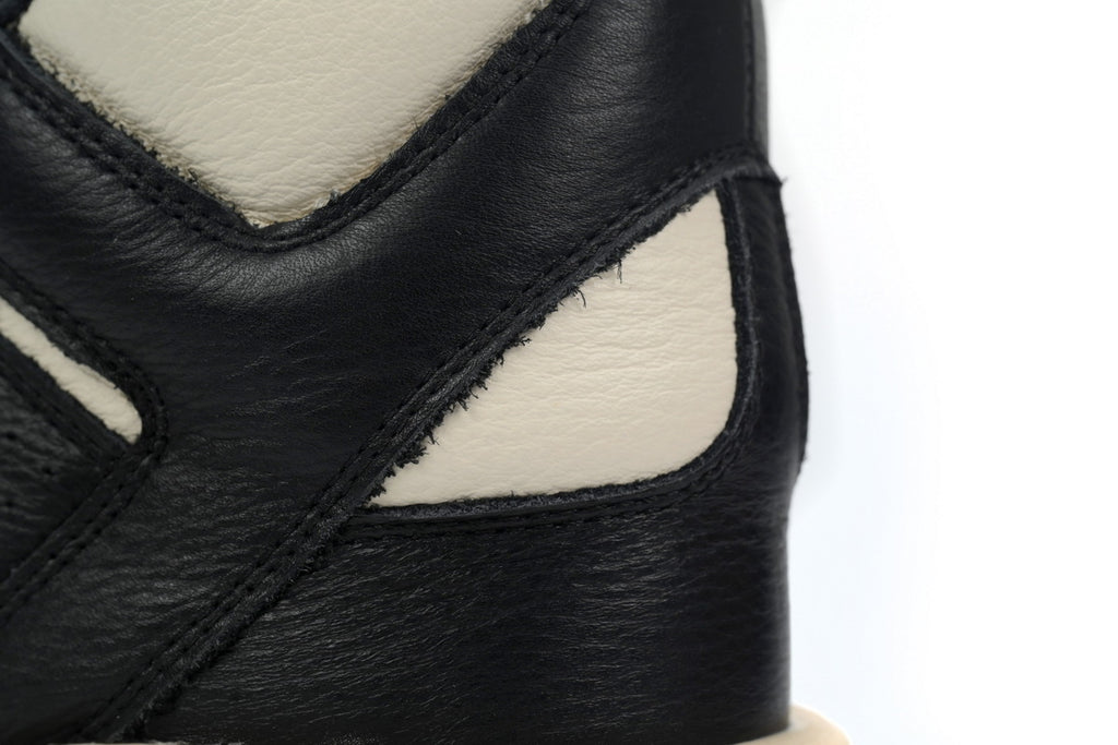 Rick Owens DRKSHDW x Converse TURBOWPN Black White Leather Sneakers