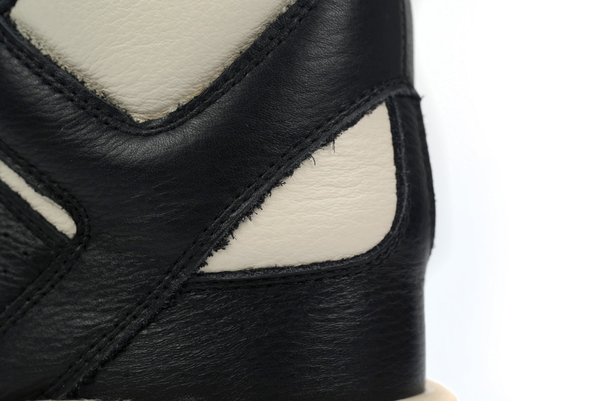 Rick Owens DRKSHDW x Converse TURBOWPN Black White Leather Sneakers