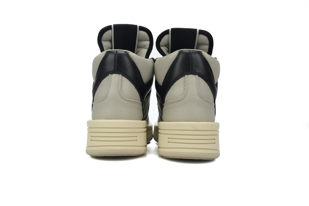 Converse x Rick Owens DRKSHDW TURBOWPN Oyster Black Leather Sneakers