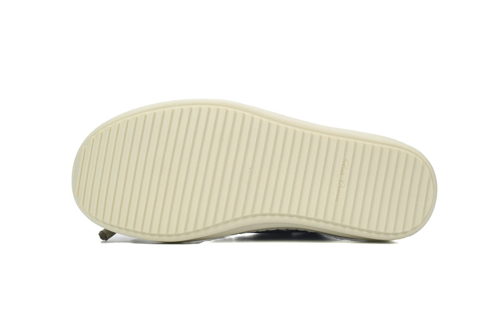 Rick Owens Jumbolace Low Black White Leather Sneakers