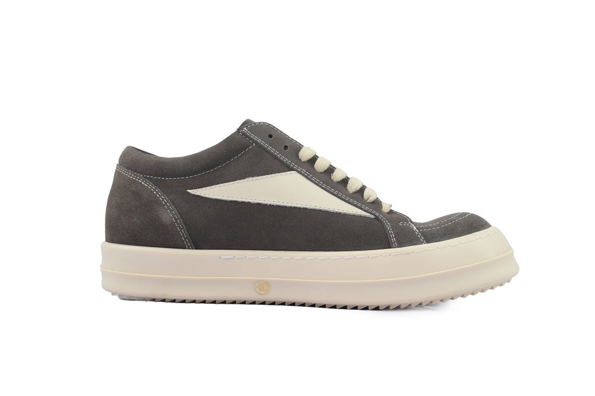 Rick Owens Vintage Low Mocha Brown Suede Sneakers