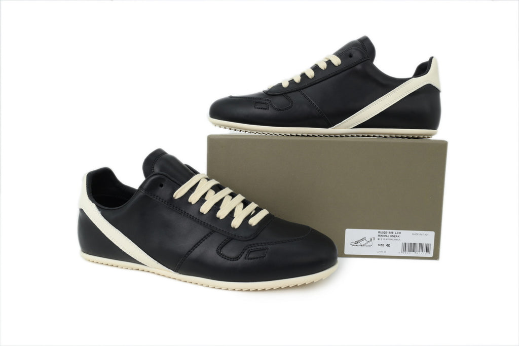 Rick Owens Concordians Minimal Sneakers – Black Milk