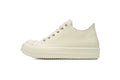 Rick Owens Tower Low Milk Full-Grain Leather Sneakers