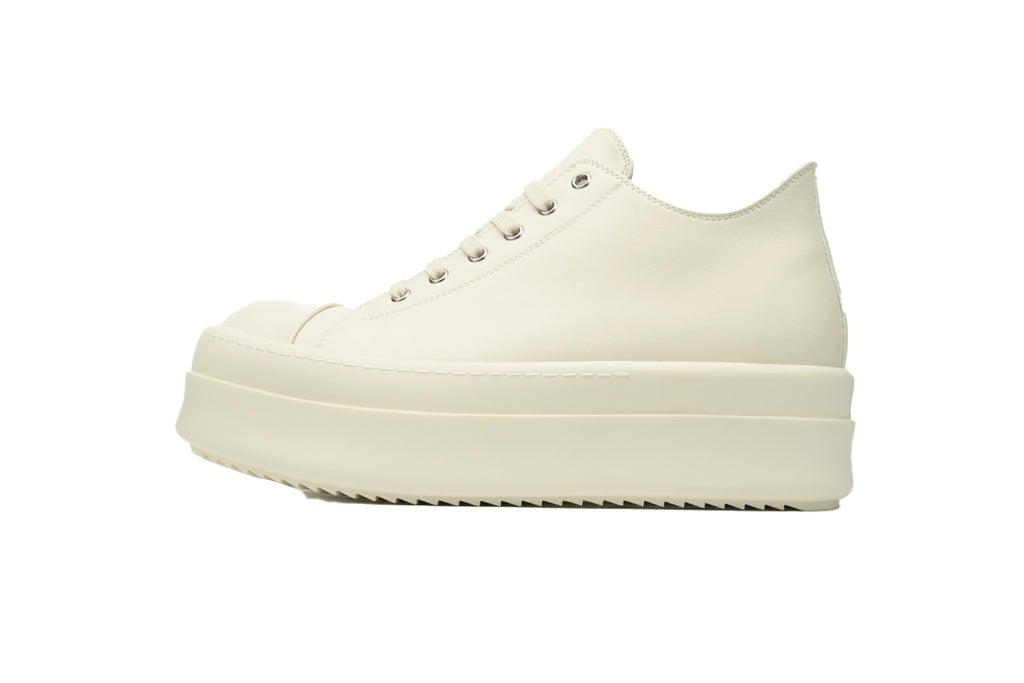 Rick Owens Bumper Low Milk Leather Sneakers