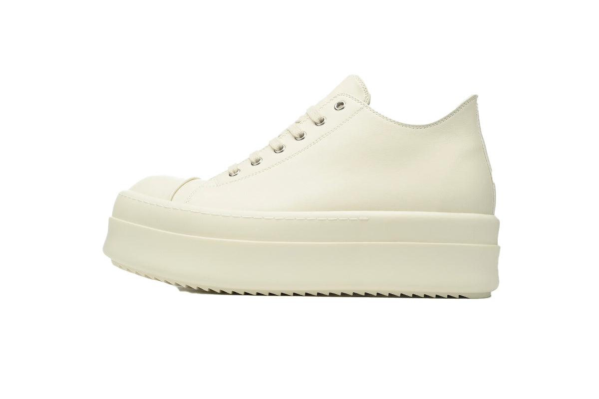 Rick Owens Bumper Low Milk Leather Sneakers