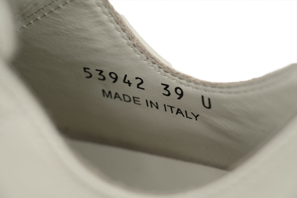 Rick Owens Jumbolace Low White Leather Sneakers